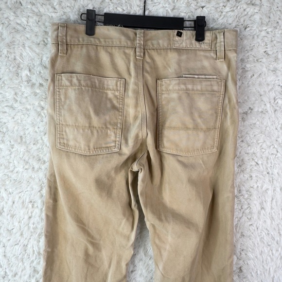 GAP 1969 Toland Canvas Khaki Tan Cotton Button Fly Straight Leg Mens 32 VTG Work - Picture 8 of 11
